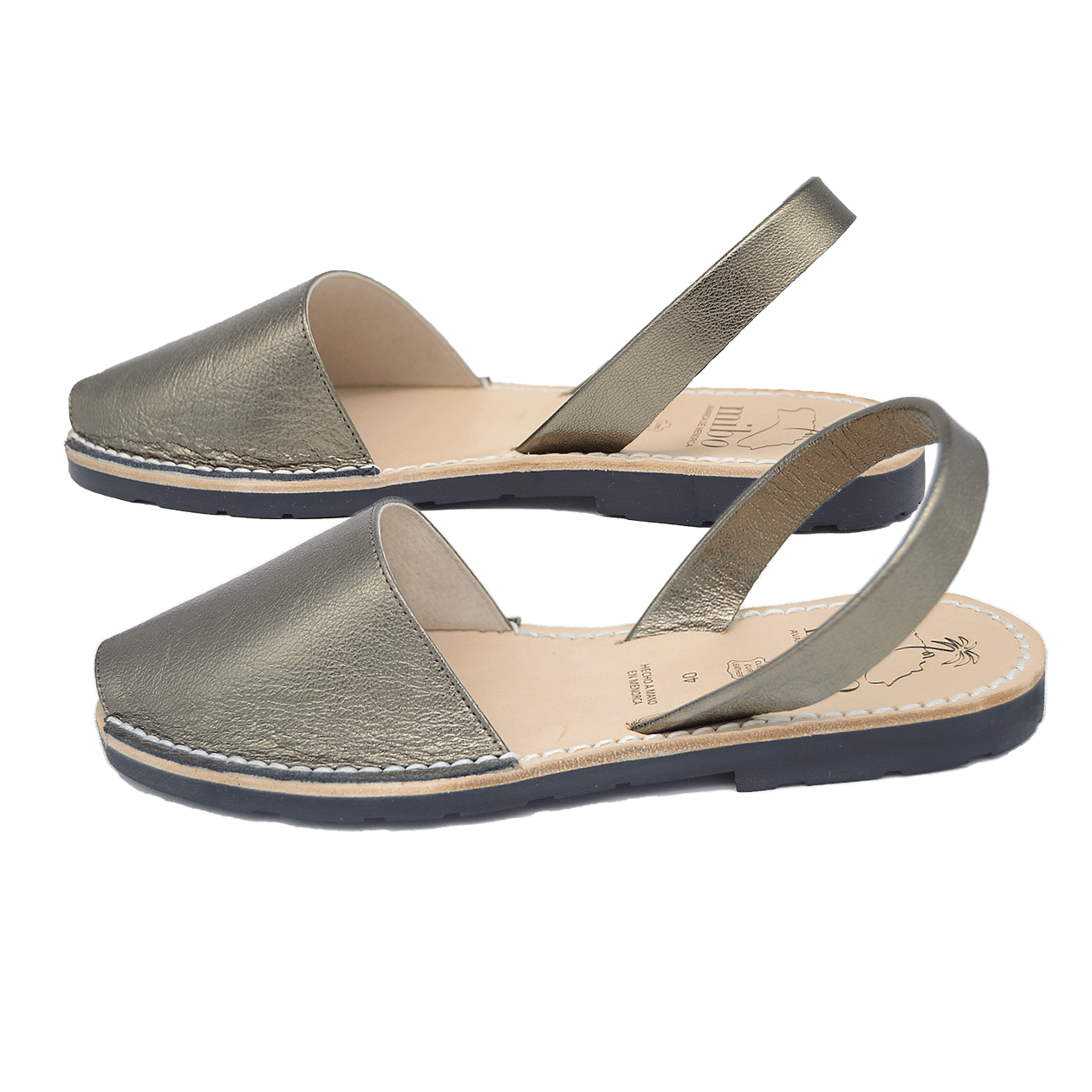 Sandale AVARCA din piele naturala - Bronz Sidefat Mibo