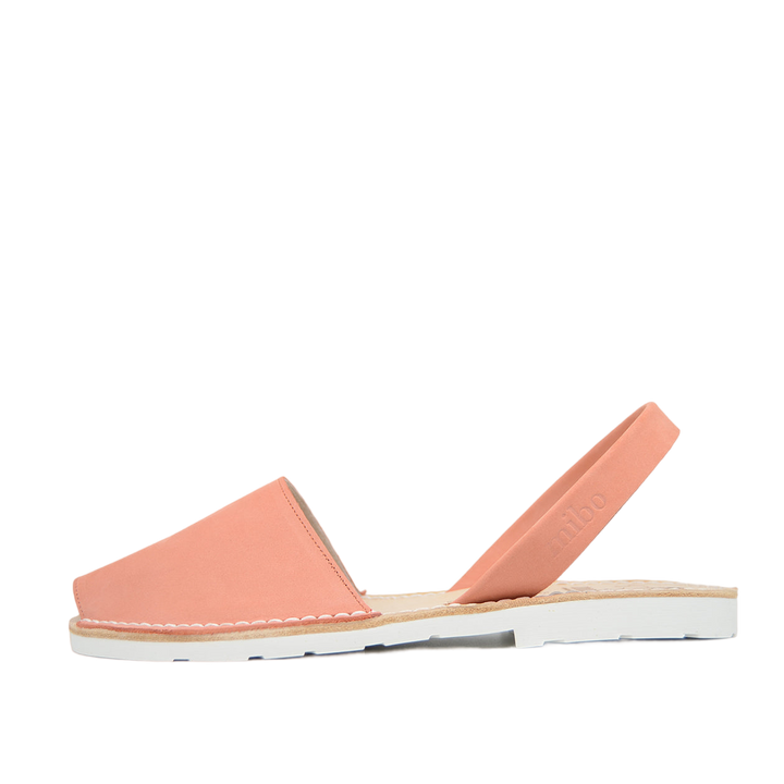 Sandale AVARCA din piele intoarsa - Rose Quartz