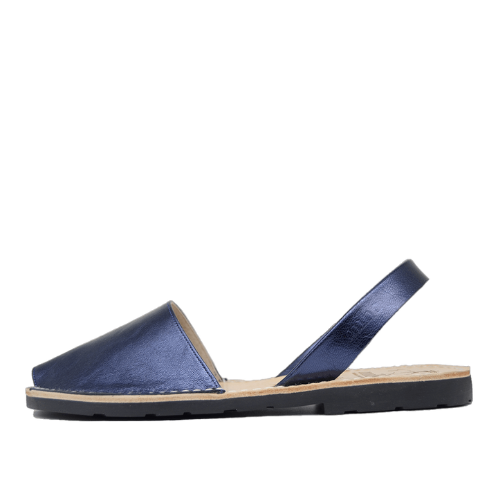 Sandale AVARCA din piele naturala - Albastru Metalizat