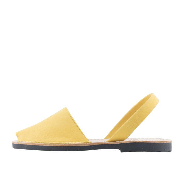 Sandale AVARCA din piele intoarsa - Galben