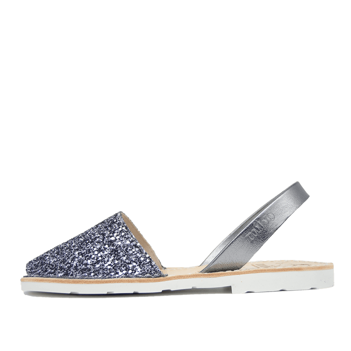 Sandale AVARCA din piele naturala - Glitter Antracit