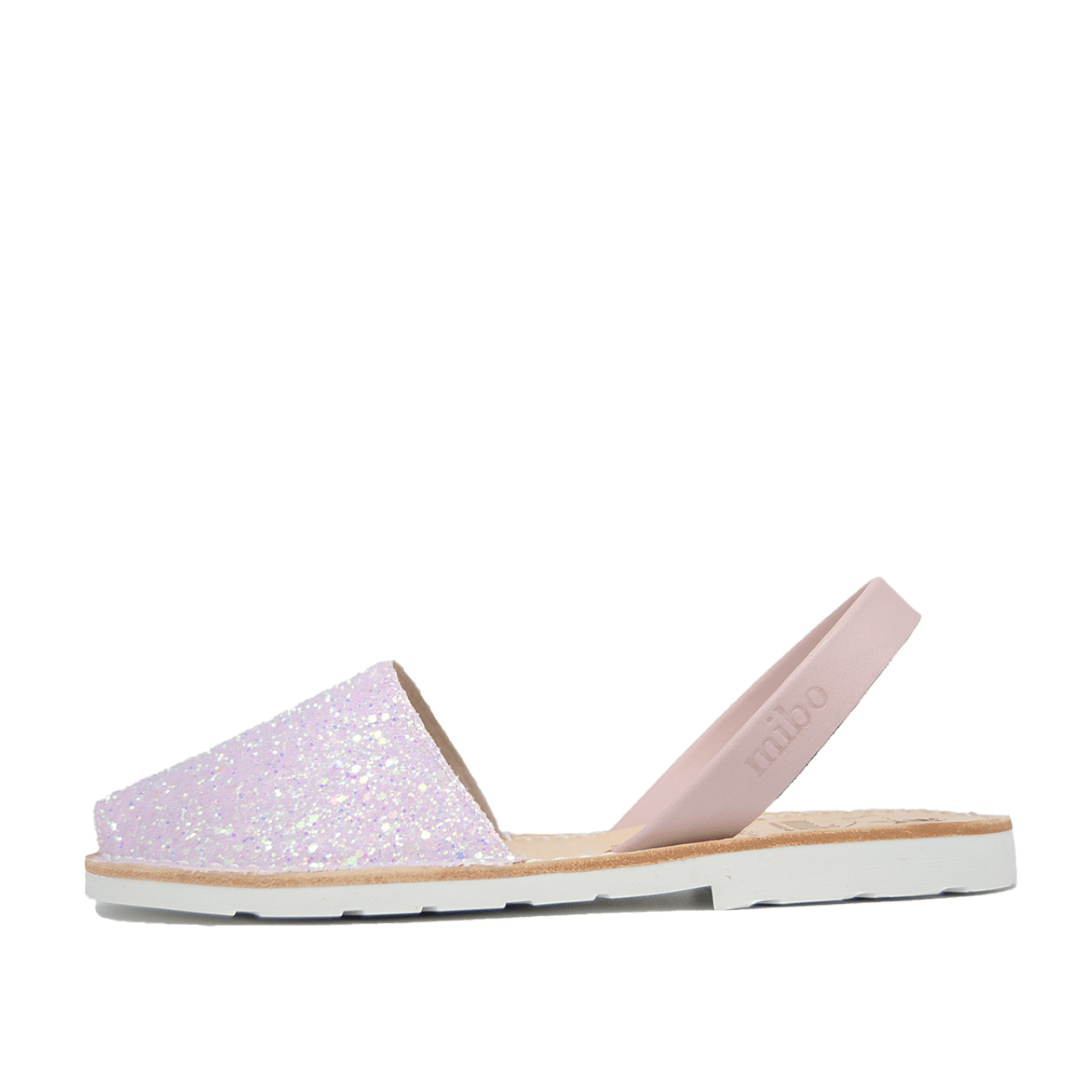 Sandale AVARCA din piele naturala - Glitter Roz Pastel