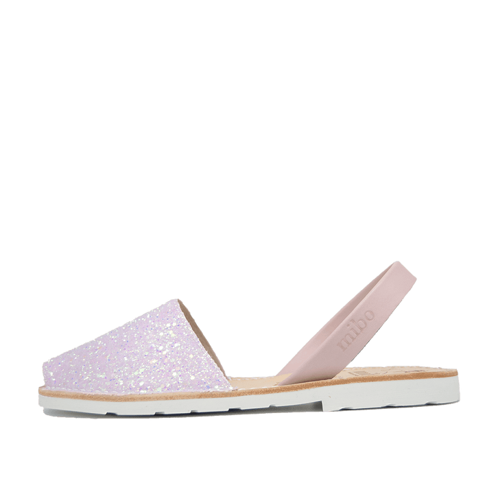 Sandale AVARCA din piele naturala - Glitter Roz Pastel