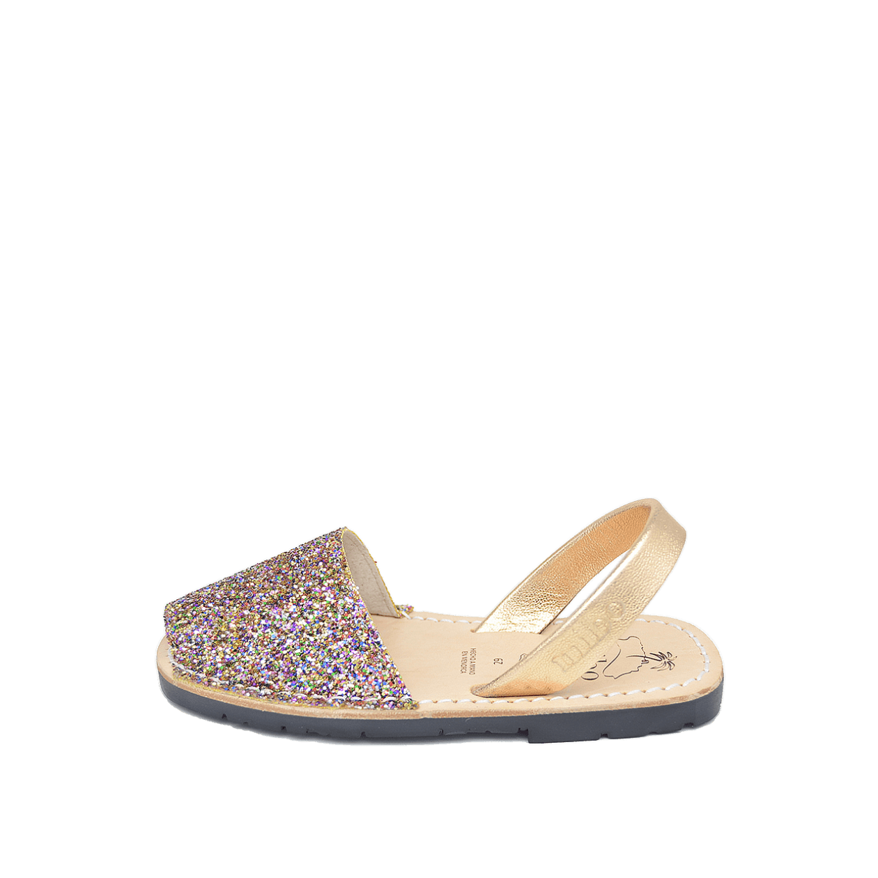 Sandale copii AVARCA din piele naturala - Glitter Multicolor