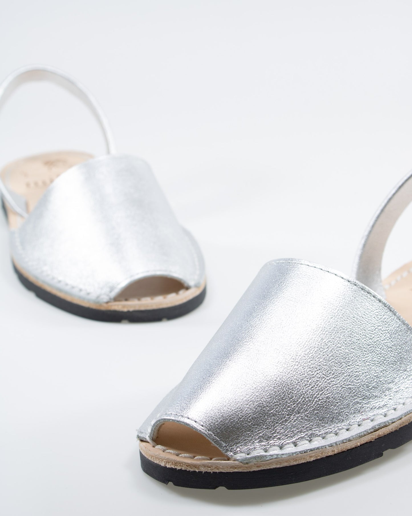Sandale AVARCA din piele naturala - Argintii