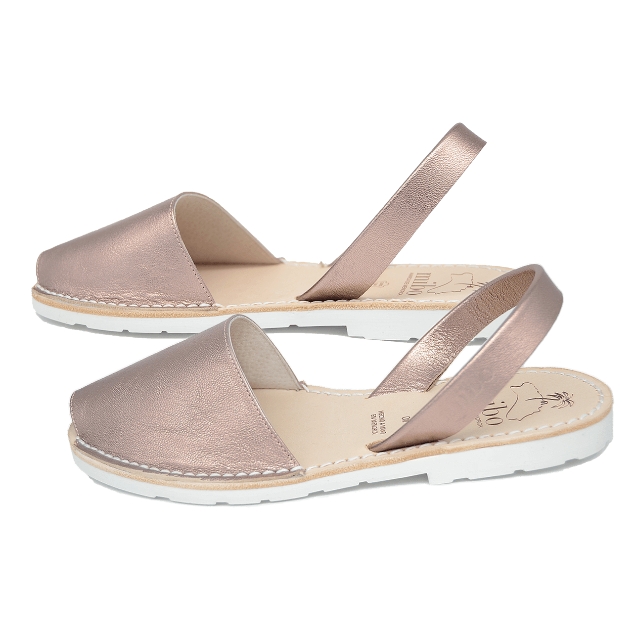 Sandale AVARCA din piele naturala - Rose Gold Mibo