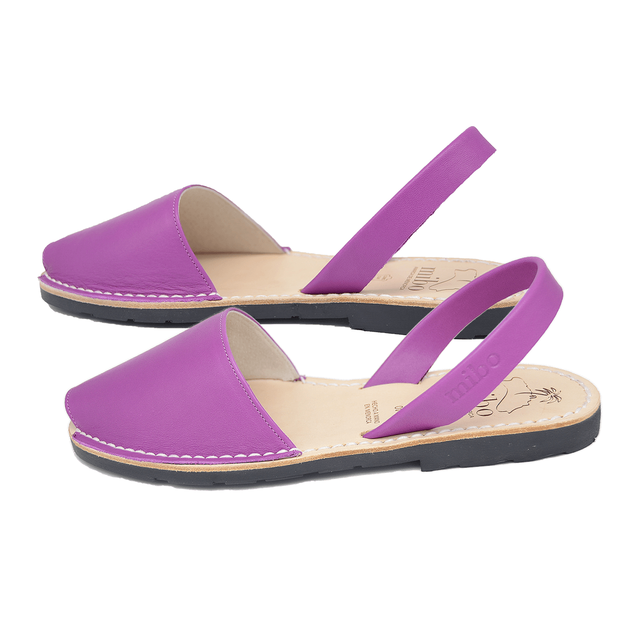 Sandale AVARCA din piele naturala - Violet Mibo