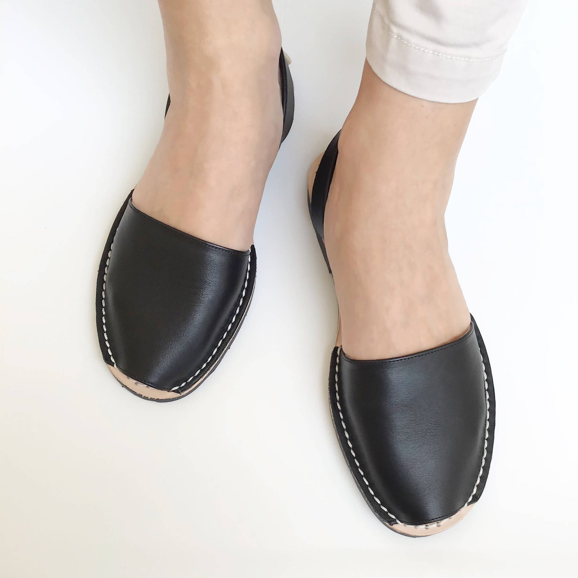 Sandale AVARCA din piele naturala - Negru Mibo AvarcaShop.ro
