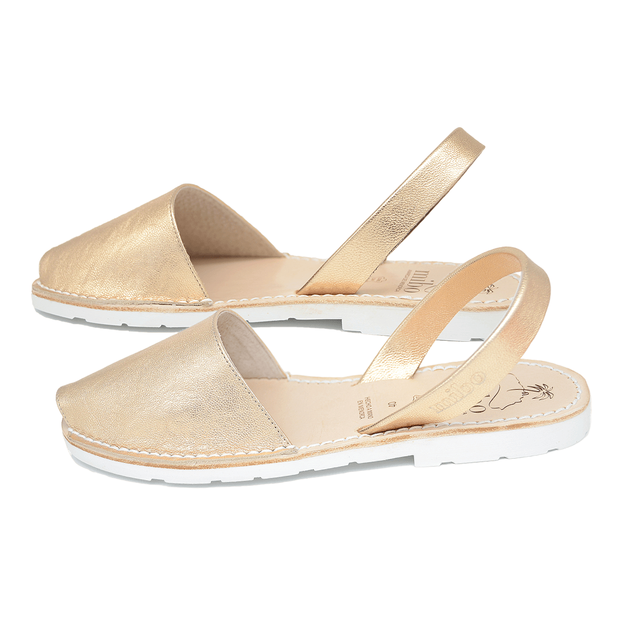 Sandale AVARCA din piele naturala - Aurii Mibo AvarcaShop.ro