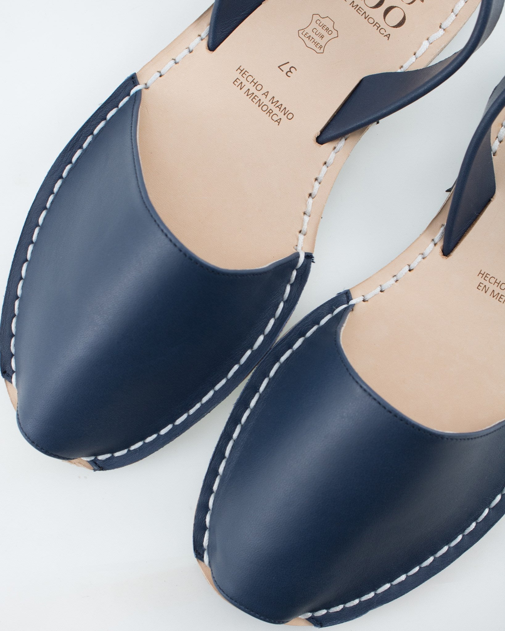 Sandale AVARCA din piele naturala - Navy Mibo