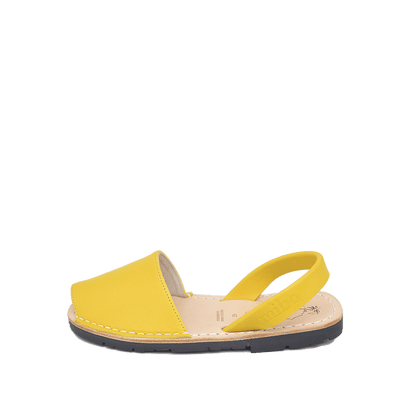 Set sandale Avarca mama si fiica din piele intoarsa - Galben