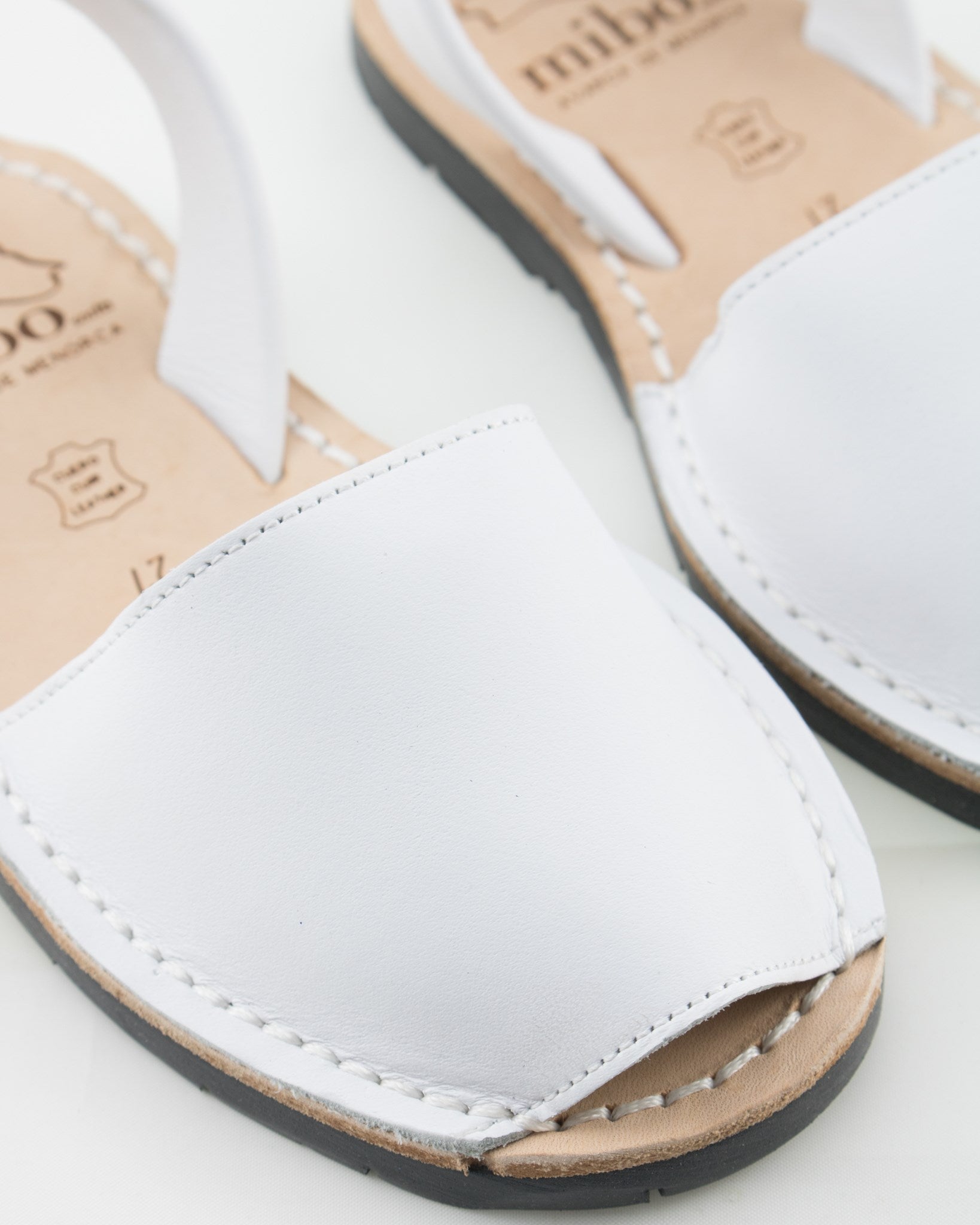 Sandale copii AVARCA din piele naturala - Alb Mibo AvarcaShop.ro