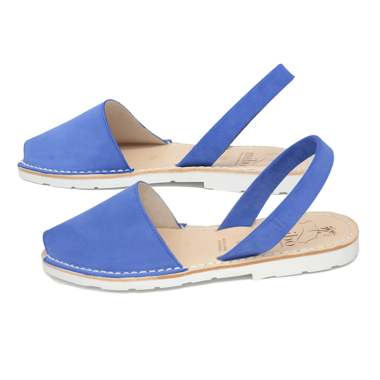 Sandale AVARCA din piele intoarsa - Albastru Marin Mibo AvarcaShop.ro