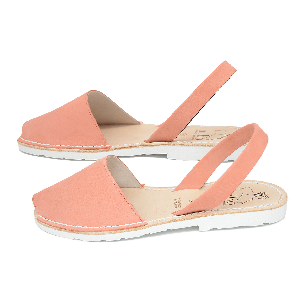 Sandale AVARCA din piele intoarsa - Rose Quartz Mibo AvarcaShop.ro