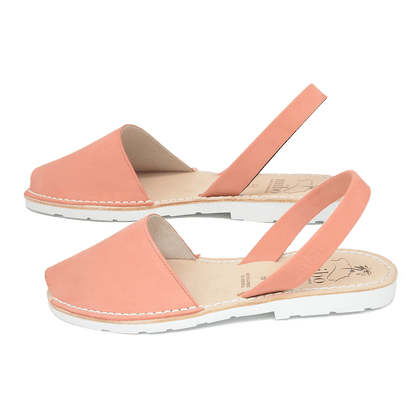 Sandale AVARCA din piele intoarsa - Rose Quartz