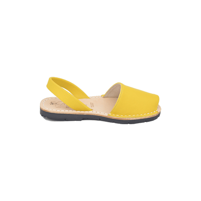 Sandale copii din piele intoarsa AVARCA galben