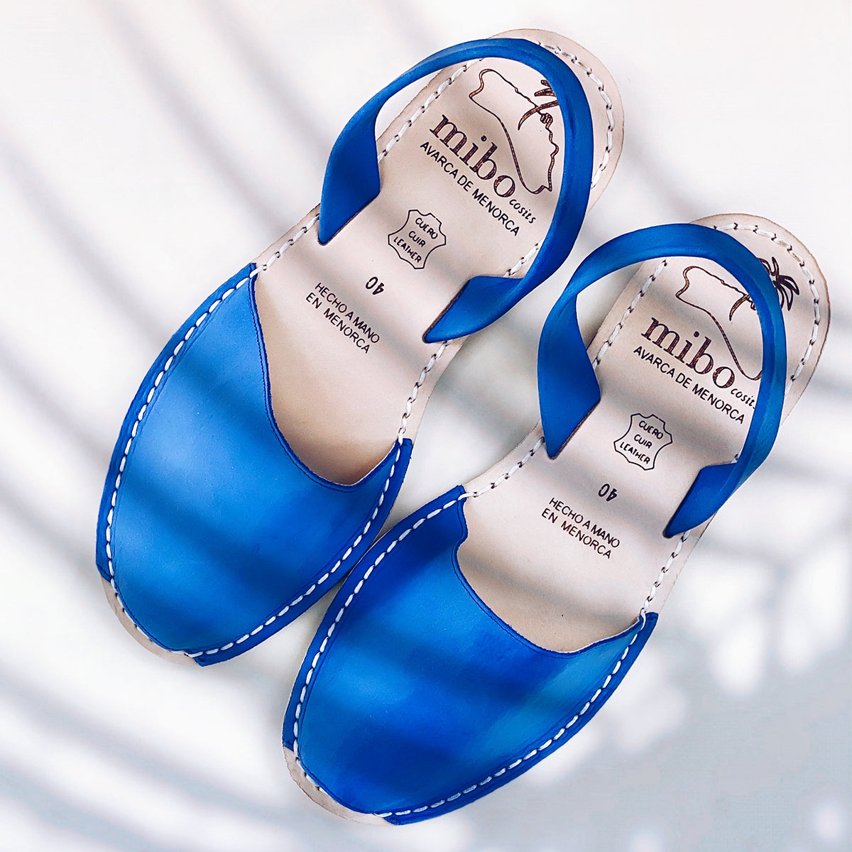 Sandale AVARCA din piele intoarsa - Albastru Marin Mibo