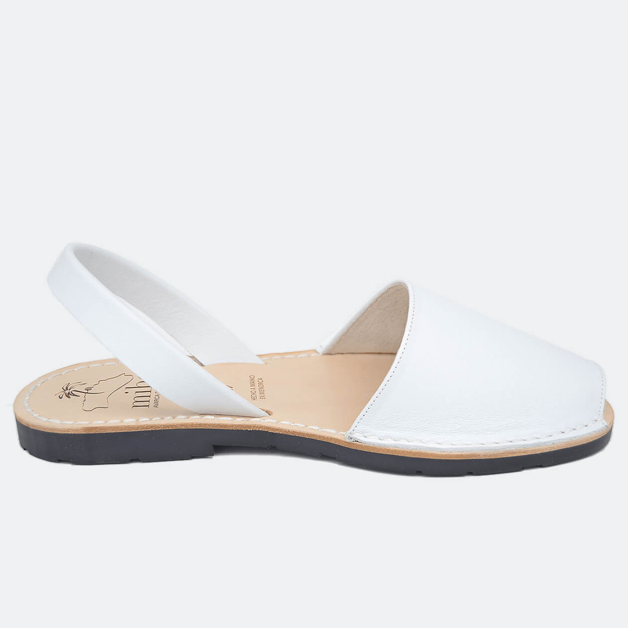 Sandale AVARCA din piele naturala - Alb Mibo AvarcaShop.ro