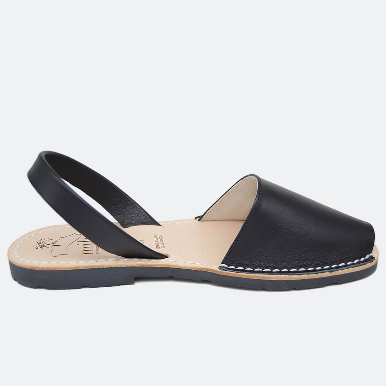 Sandale AVARCA din piele naturala - Negru Mibo AvarcaShop.ro