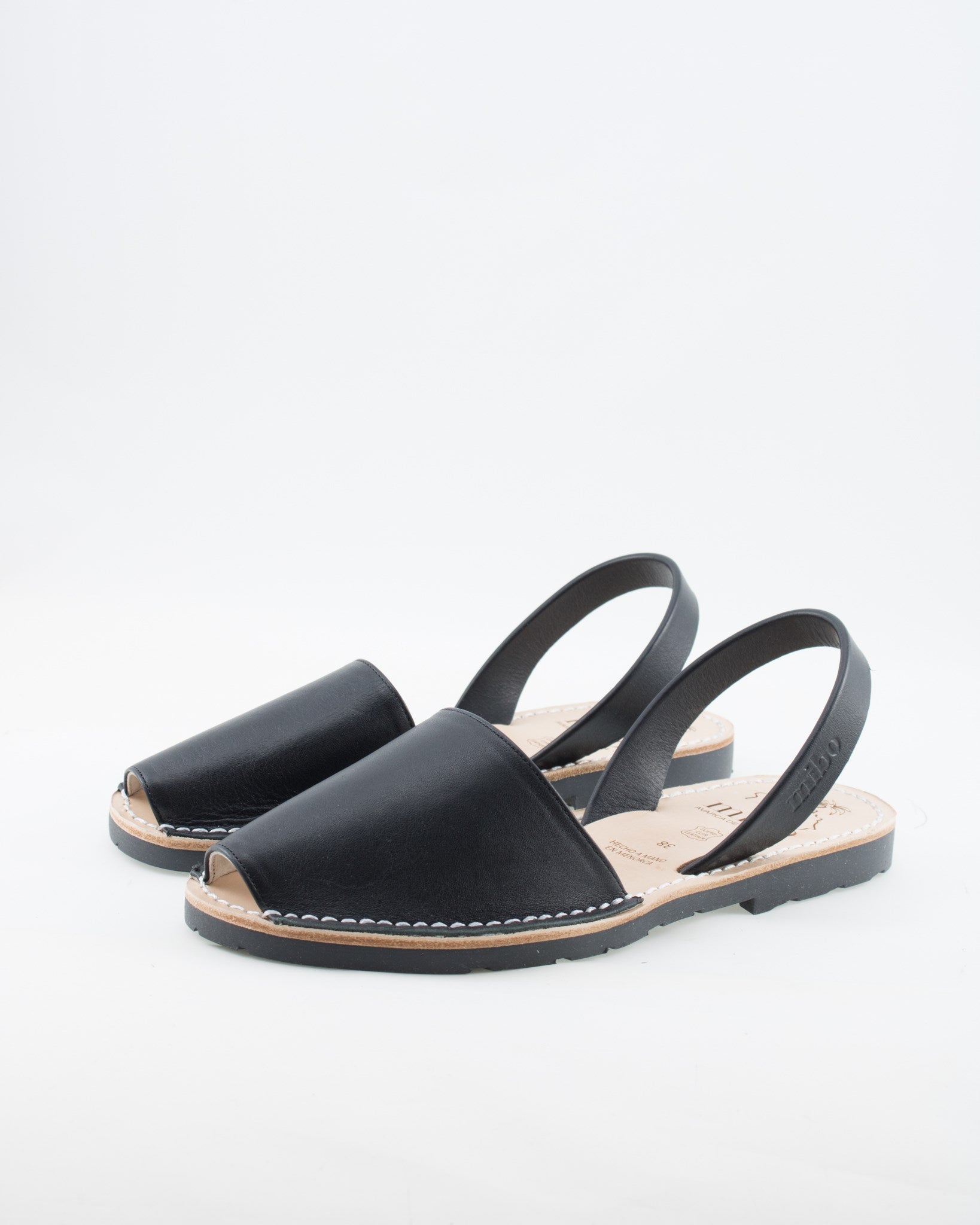 Sandale AVARCA din piele naturala - Negru Mibo AvarcaShop.ro