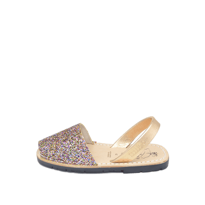 Sandale copii AVARCA din piele naturala - Glitter Multicolor